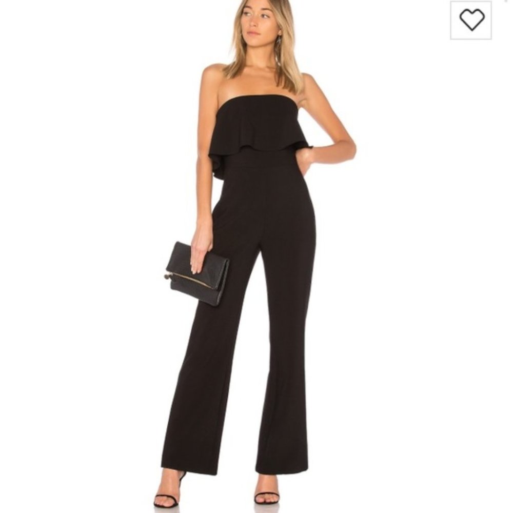 LIKELY Driggs Strapless Party Jumpsuit in Black Size 10 NWT Brand New - Picture 2 of 7